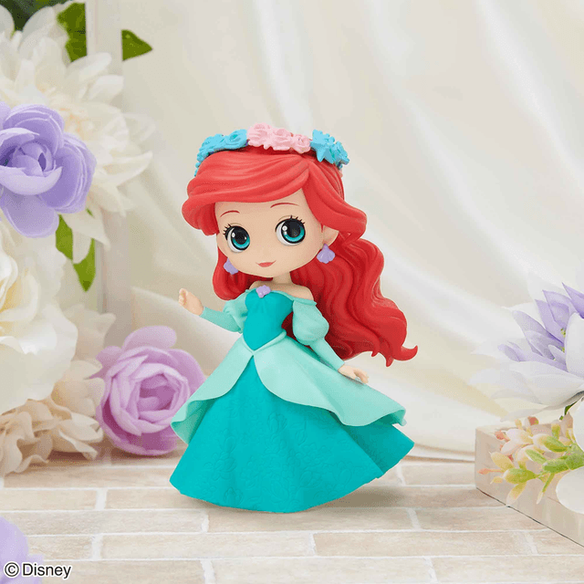 Figurine Q Posket Ariel (La Petite Sirène) Flower Style version A
