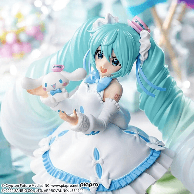 Figurine Hatsune Miku Luminasta Cinnamoroll White Dress