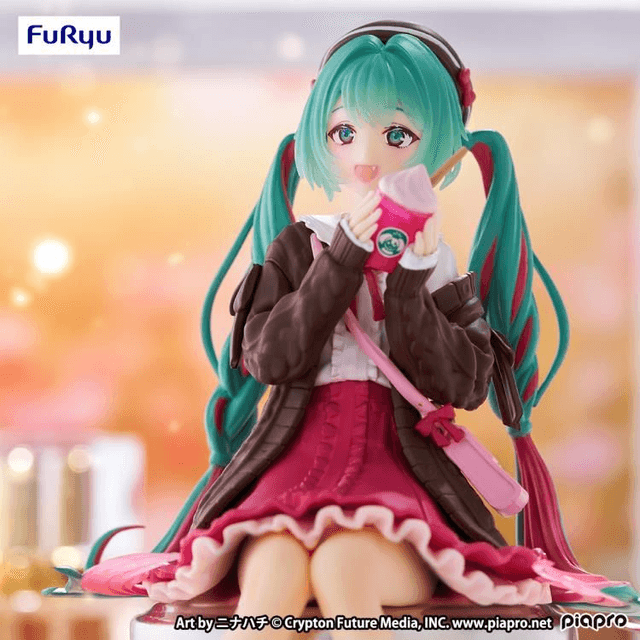 Figurine Noodle Stopper Hatsune Miku Autumn Date Pink