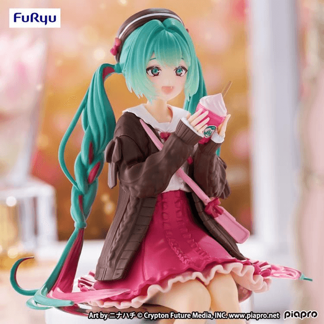Figurine Noodle Stopper Hatsune Miku Autumn Date Pink