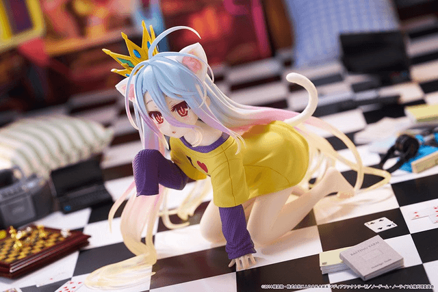 Figurine Shiro (No Game No Life) Desktop Cute Cat Ear T-Shirt