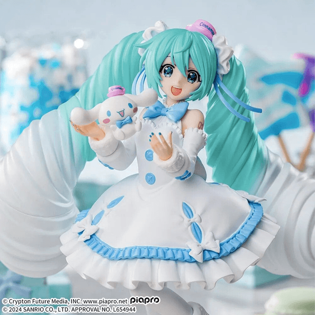 Figurine Hatsune Miku Luminasta Cinnamoroll White Dress