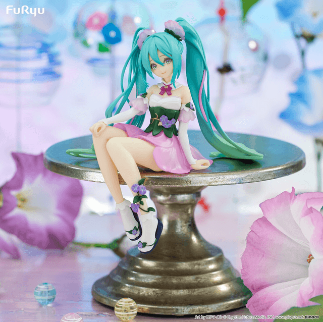 Figurine Noodle Stopper Hatsune Miku Flower Fairy Asagao Pink